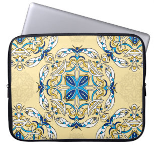 Vintage abstract seamless patchwork pattern. Arabi Laptop Sleeve