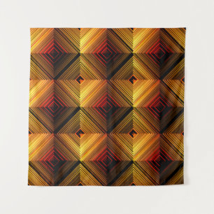 vintage abstract seamless pattern. Brown gradient Tapestry