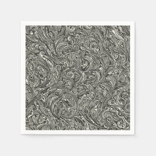 Vintage Abstract Swirl Napkin