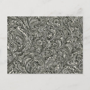 Vintage Abstract Swirl Postcard