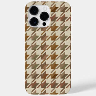 Vintage Academia Earth Toned Houndstooth Case-Mate iPhone 14 Pro Max Case