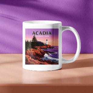 Vintage Acadia National Park Coffee Mug
