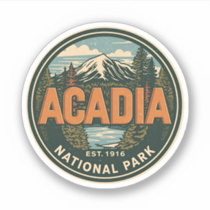 Vintage Acadia National park outdoor nature gifts