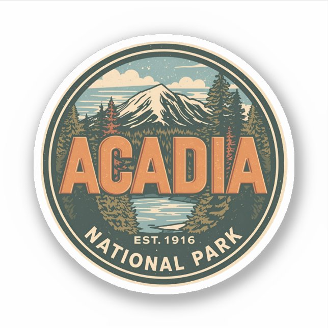 Vintage Acadia National park outdoor nature gifts (Front)