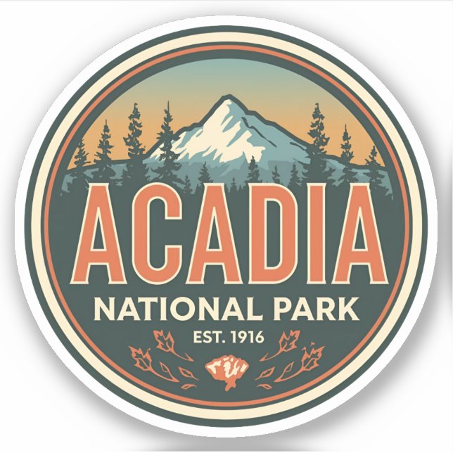 Vintage Acadia National park outdoor nature gifts (Front)