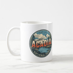 Vintage Acadia National park outdoor nature gifts Coffee Mug