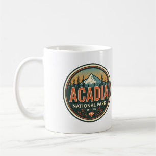 Vintage Acadia National park outdoor nature gifts Coffee Mug