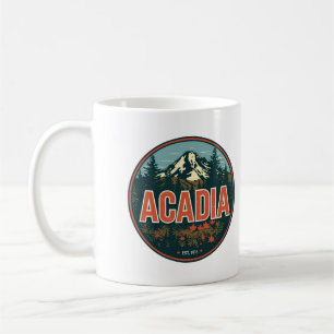 Vintage Acadia National park outdoor nature gifts Coffee Mug