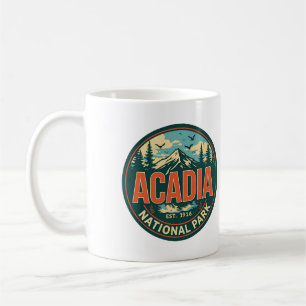 Vintage Acadia National park outdoor nature gifts Coffee Mug