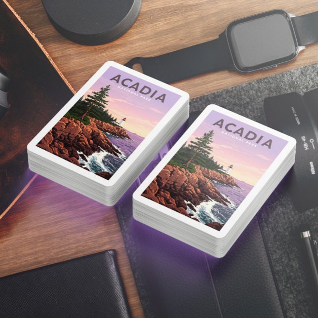 Vintage Acadia National Park Playing Cards (Creator Uploaded)