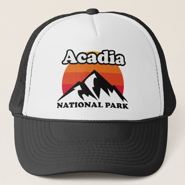 Vintage Acadia National Park Trucker Hat (Front)