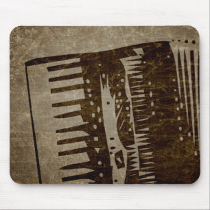 vintage accordion mouse pad