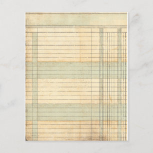 Vintage Accounting Sheet 