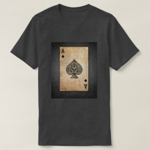 "Vintage Ace of Spades" Antique print T-shirt