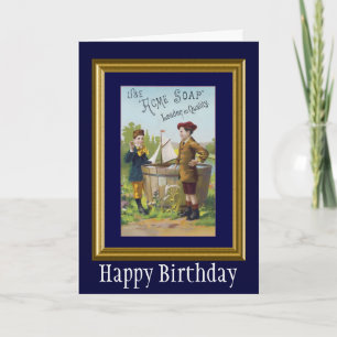 Vintage Acme Soap Ad Birthday Card