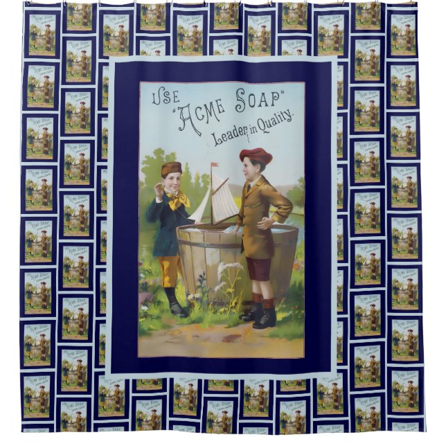Vintage Acme Soap Advertising  Shower Curtain (Front)