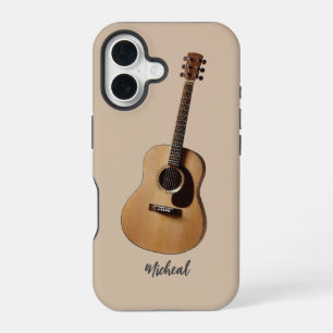 Vintage Acoustic Guitar Retro Music Phone Case