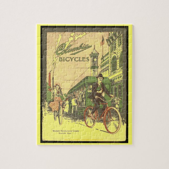 "Vintage Ad-Columbia Bicycles-1917" Jigsaw Puzzle (Vertical)