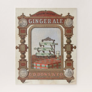 Vintage Ad For Belfast Ginger Ale. 2 Jigsaw Puzzle
