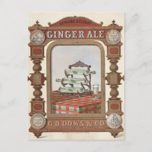 Vintage Ad For Belfast Ginger Ale. 2 Postcard