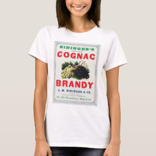 Vintage Ad For Bininger's Cognac Brandy. T-Shirt