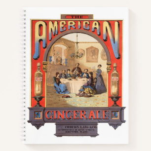 Vintage Ad For Coburn, Lang & Company Ginger Ale. Notebook