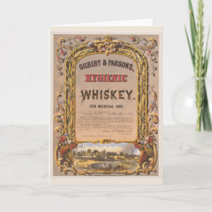Vintage Ad For Gilbert & Parsons Hygienic Whiskey. Card