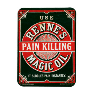 Vintage Ad For Renne's Pain Killing Magic Oil Magnet