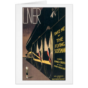 Vintage Ad for the Flying Scotsman train