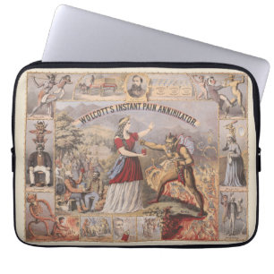 Vintage Ad For Wolcott's Instant Pain Annihilator Laptop Sleeve