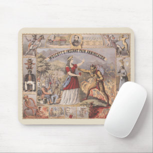 Vintage Ad For Wolcott's Instant Pain Annihilator Mouse Pad
