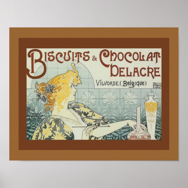 Vintage Ad French Cookies Art  Poster (Front)