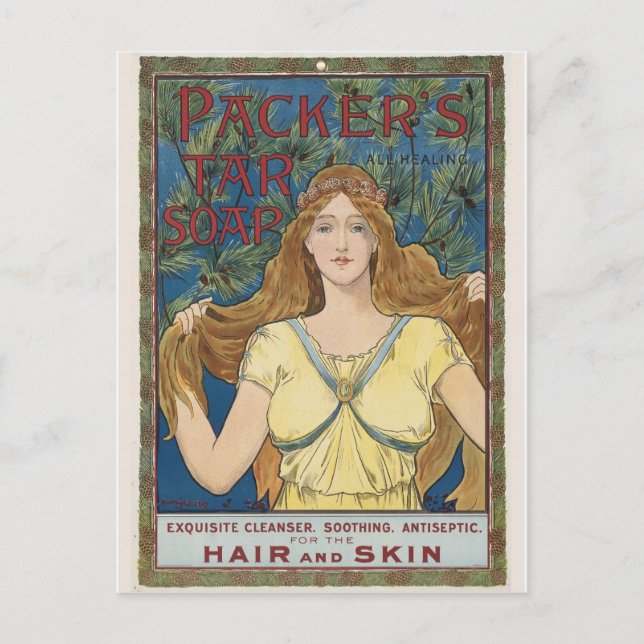 Vintage Ad Graphic Postcard (Front)