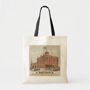 Vintage Ad Of August Baetzhold, Wines & Liquors Tote Bag