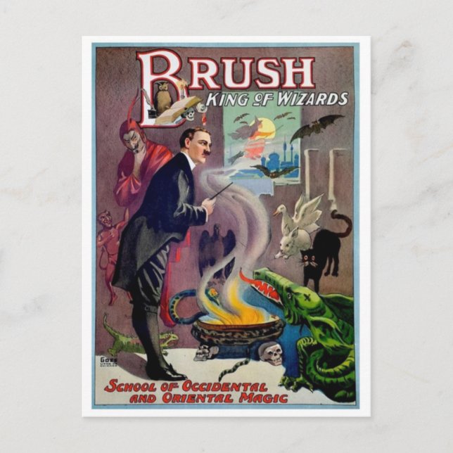 Vintage Ad Poster Postcard (Front)