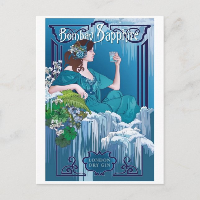 Vintage Ad Poster Postcard (Front)