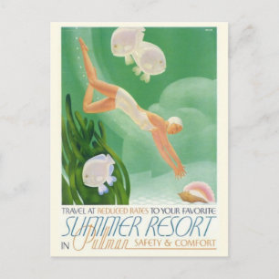 Vintage Ad Poster Postcard