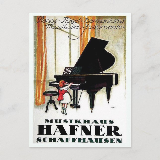 Vintage Ad Poster Postcard (Front)