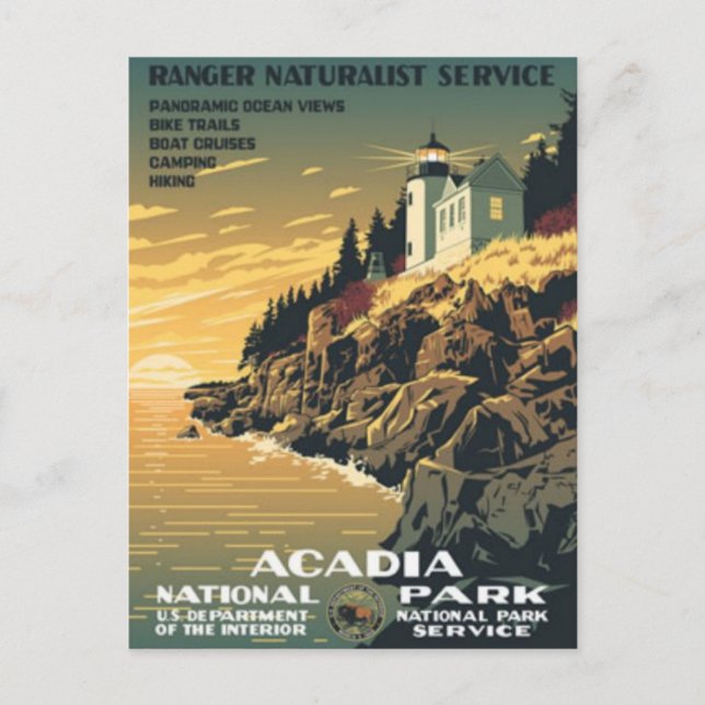 Vintage Ad Poster Postcard (Front)