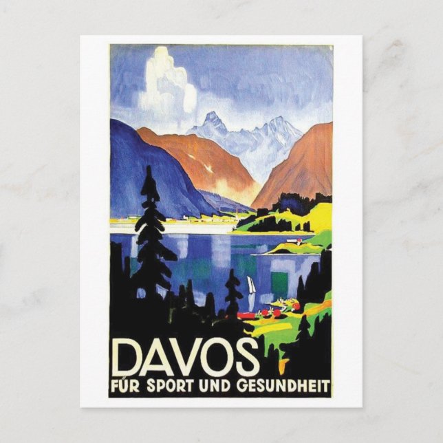 Vintage Ad Poster Postcard (Front)