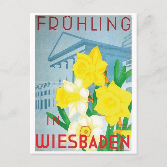 Vintage Ad Poster Postcard (Front)