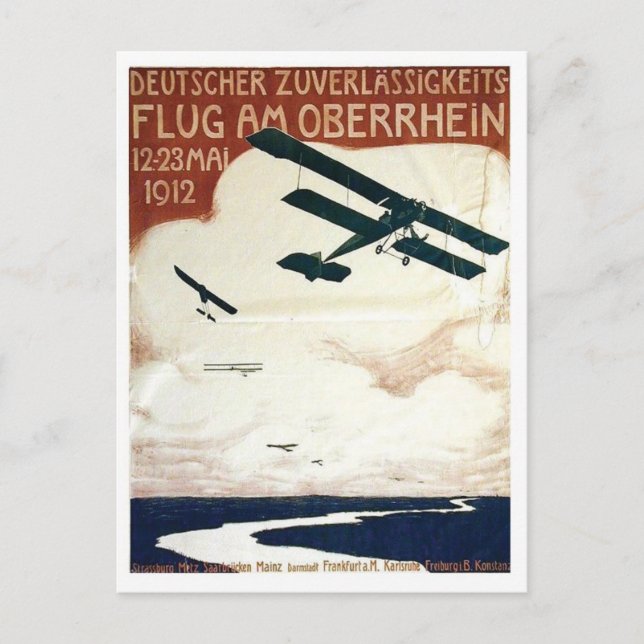 Vintage Ad Poster Postcard (Front)