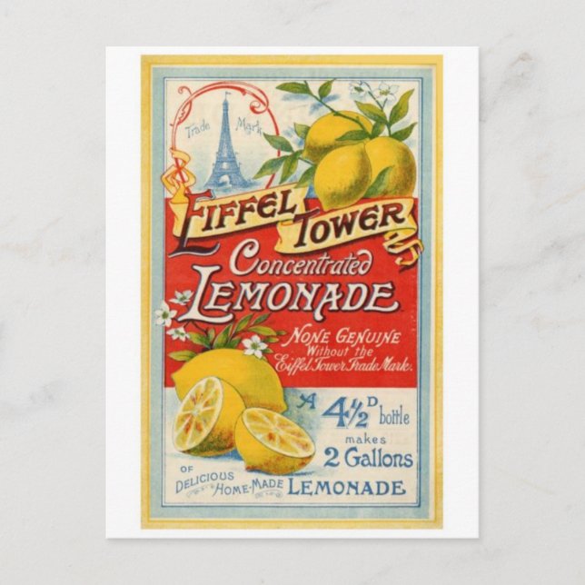 Vintage Ad Poster Postcard (Front)