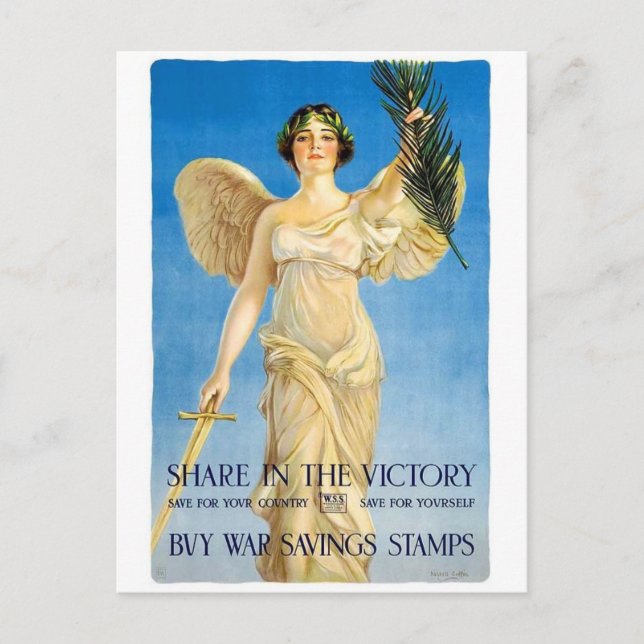 Vintage Ad Poster Postcard (Front)