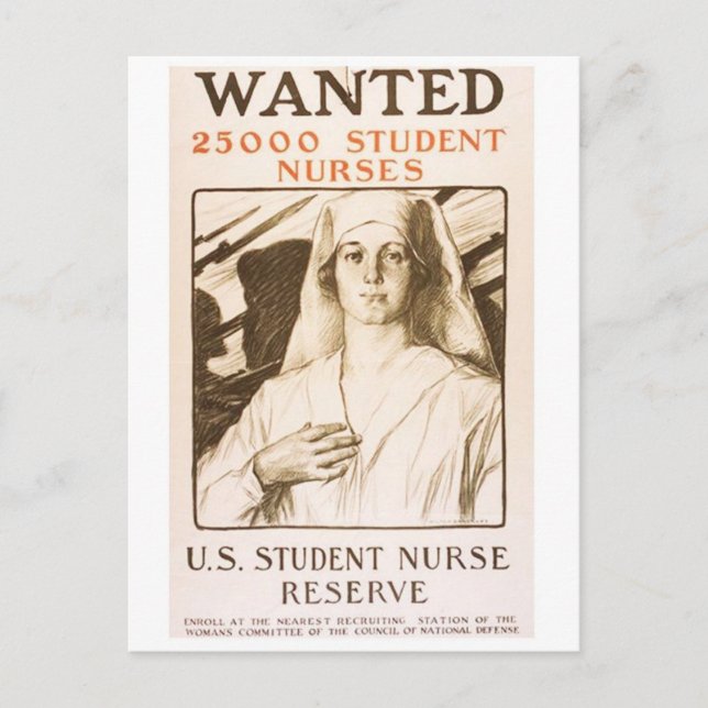 Vintage Ad Poster Postcard (Front)