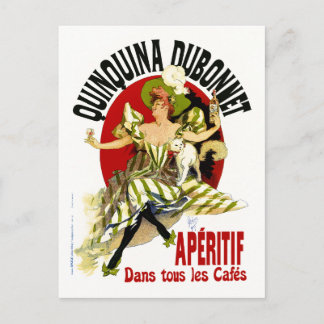vintage Ad - Quinquina Dubonnet - Jules Cheret Postcard