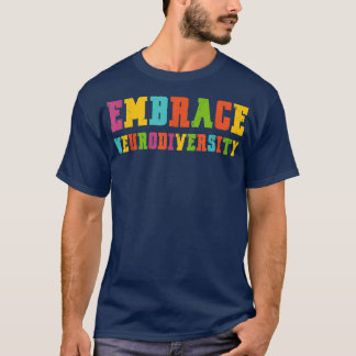 Vintage ADHD Autism ASD Embrace Neurodiversity  T-Shirt