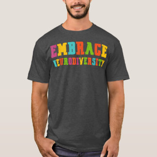 Vintage ADHD Autism ASD Embrace Neurodiversity  T-Shirt