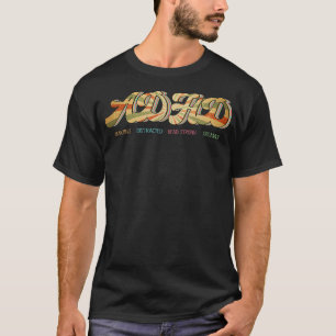 Vintage ADHD Autism Mental Health Awareness Amazin T-Shirt