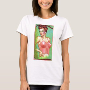 Vintage Adola Bra Brassiere Pin-up Girl T-Shirt